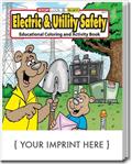 CS0315 Electric & Utility Safety Coloring and Activity Book with Custom Imprint